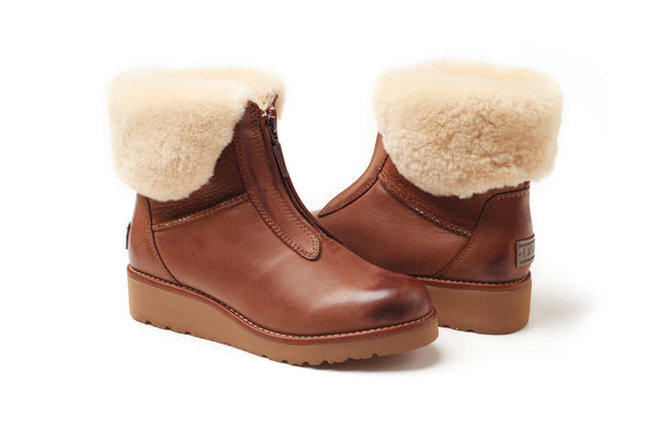 UGG ABIR COLLAR ZIP BOOTS