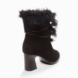 UGG LEAH FUR LINED HEEL BOOTS