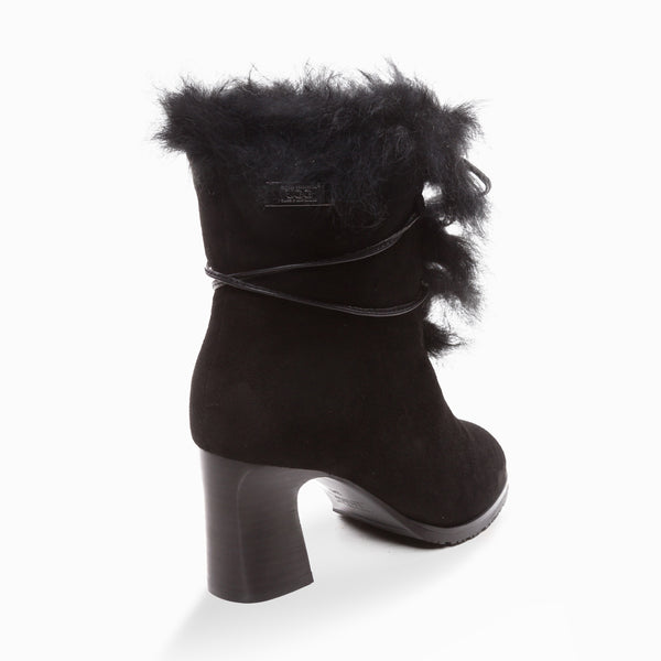 UGG LEAH FUR LINED HEEL BOOTS
