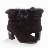 UGG LEAH FUR LINED HEEL BOOTS