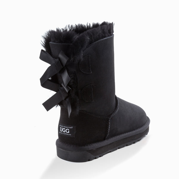 'NEW GENERATION' UGG LADIES CLASSIC BAILEY BOW 2 RIBBON BOOTS