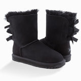 'NEW GENERATION' UGG LADIES CLASSIC BAILEY BOW 2 RIBBON BOOTS