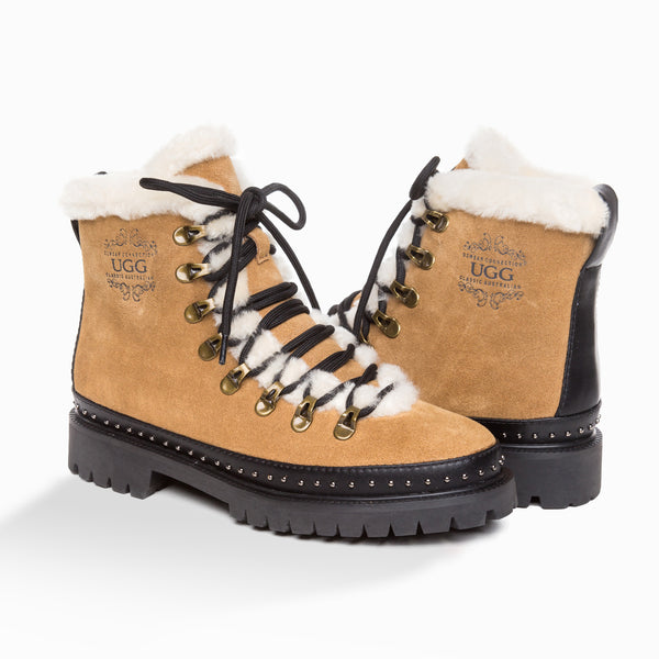 UGG EILEEN LACE-UP BOOTS