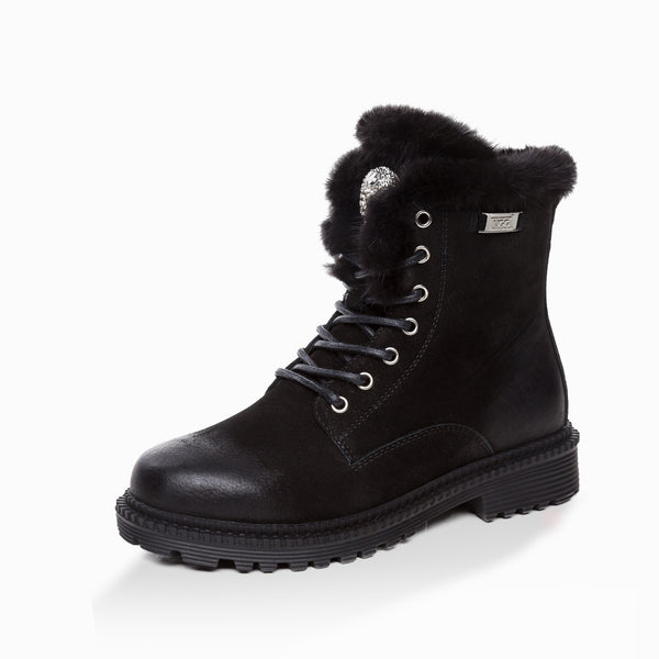 UGG BRYNN MENS FUR TRIMMING BOOTS