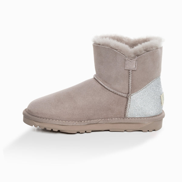 'NEW GENERATION' UGG LADIES CLASSIC SPARKLING MINI BUTTON BOOTS