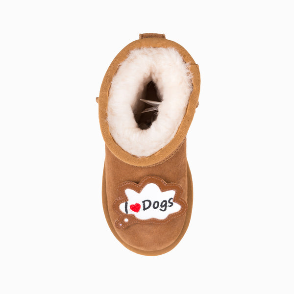 UGG KIDS I LOVE DOG MINI BOOTS