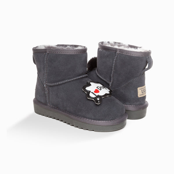UGG KIDS I LOVE DOG MINI BOOTS