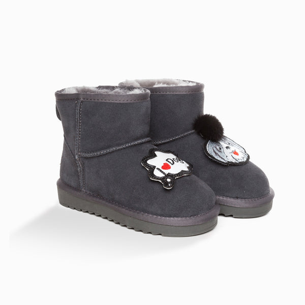 UGG KIDS I LOVE DOG MINI BOOTS