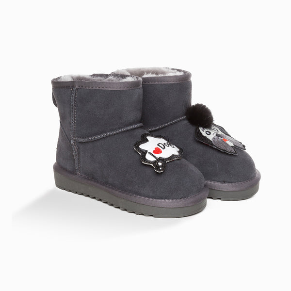 UGG KIDS I LOVE DOG MINI BOOTS
