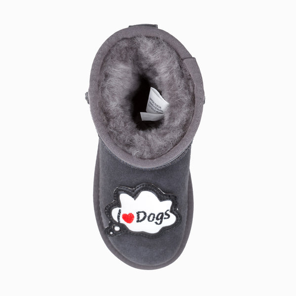 UGG KIDS I LOVE DOG MINI BOOTS