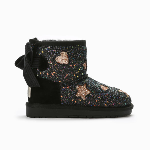UGG KIDS VALERIE BAILEY BOW GLITTER BOOTS