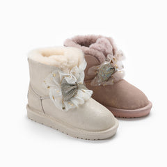 UGG KIDS BROOKE BLING BOW BOOTS