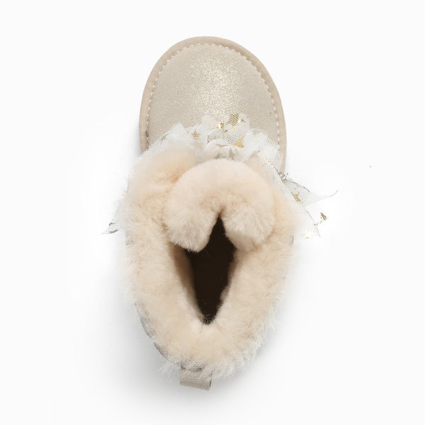 UGG KIDS BROOKE BLING BOW BOOTS