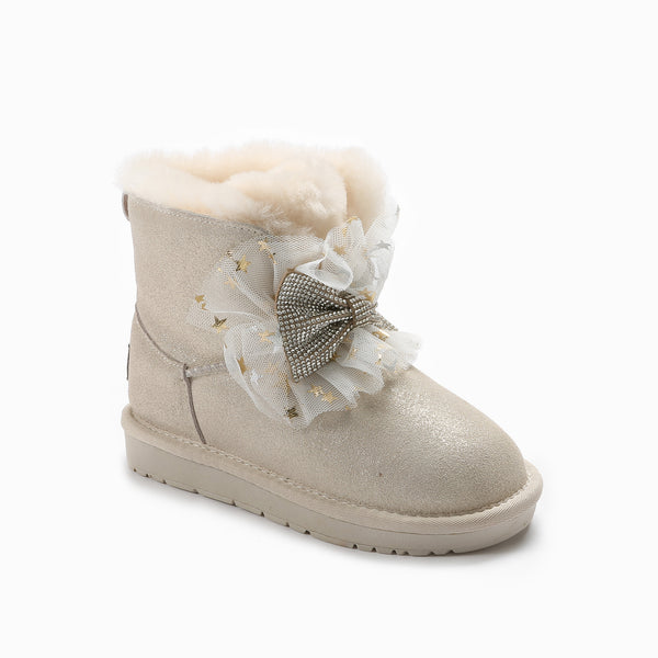 UGG KIDS BROOKE BLING BOW BOOTS