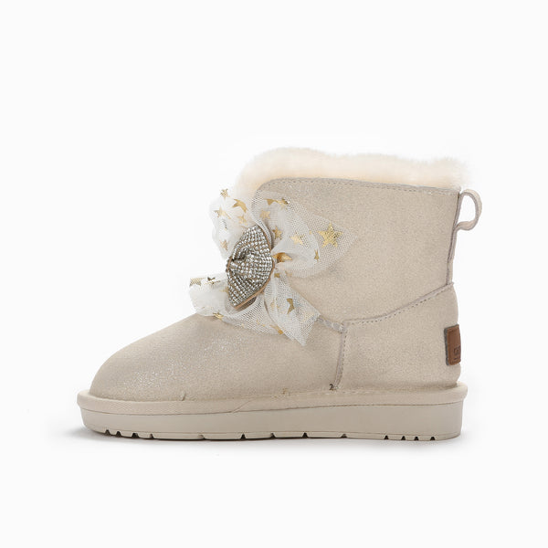 UGG KIDS BROOKE BLING BOW BOOTS