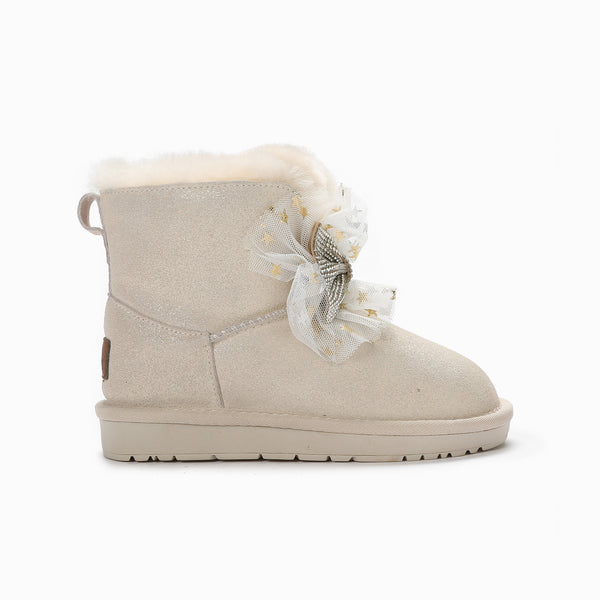 UGG KIDS BROOKE BLING BOW BOOTS