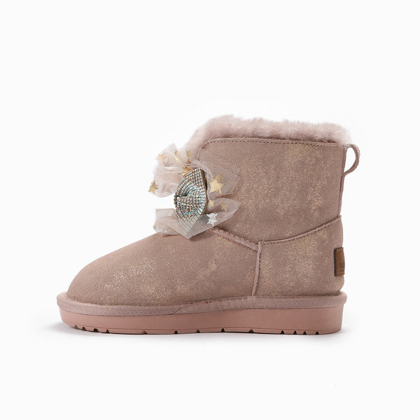 UGG KIDS BROOKE BLING BOW BOOTS