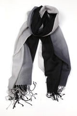 TIE DYE SCARF BLACK/GREY