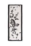 100% MERINO WOOL SCARF BLACK/WHITE