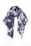 100% MERINO WOOL SCARF WHITE/GREY