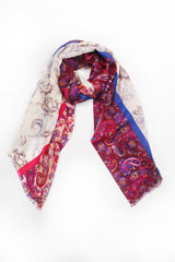 100% MERINO WOOL SCARF ANTIQUE CORAL