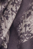 100% MERINO WOOL SCARF SMOKEY GREY