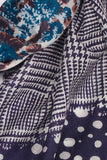 100% MERINO WOOL SCARF PURPLISH CHECK
