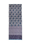 100% MERINO WOOL SCARF PURPLISH CHECK