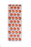 100% MERINO WOOL SCARF BEIGE/ORANGE