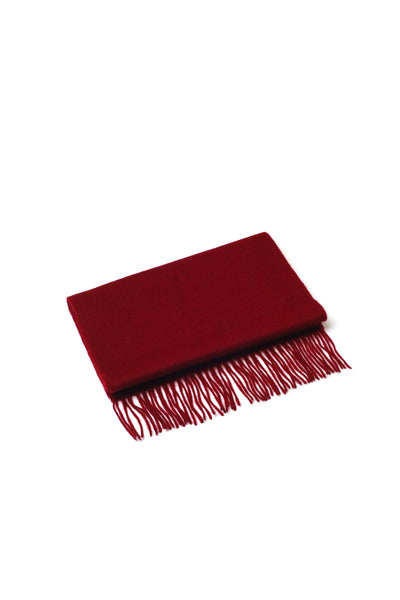 100% WOOL SCARF WINE
