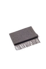 100% WOOL SCARF DARK GREY