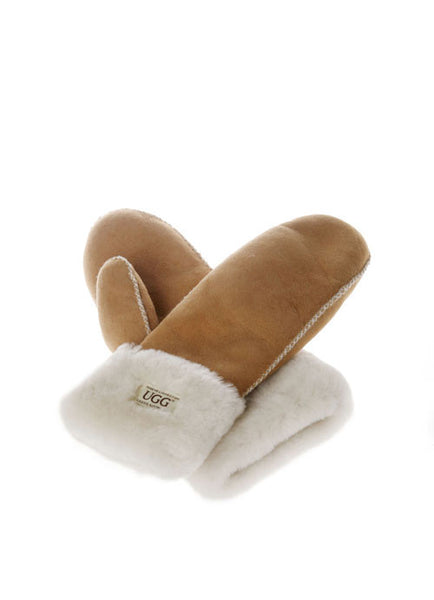 SHEEPSKIN MITTEN GLOVES